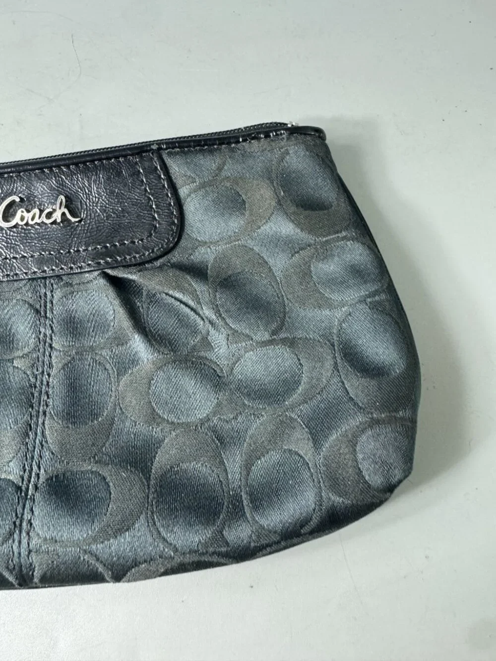 Coach black canvas